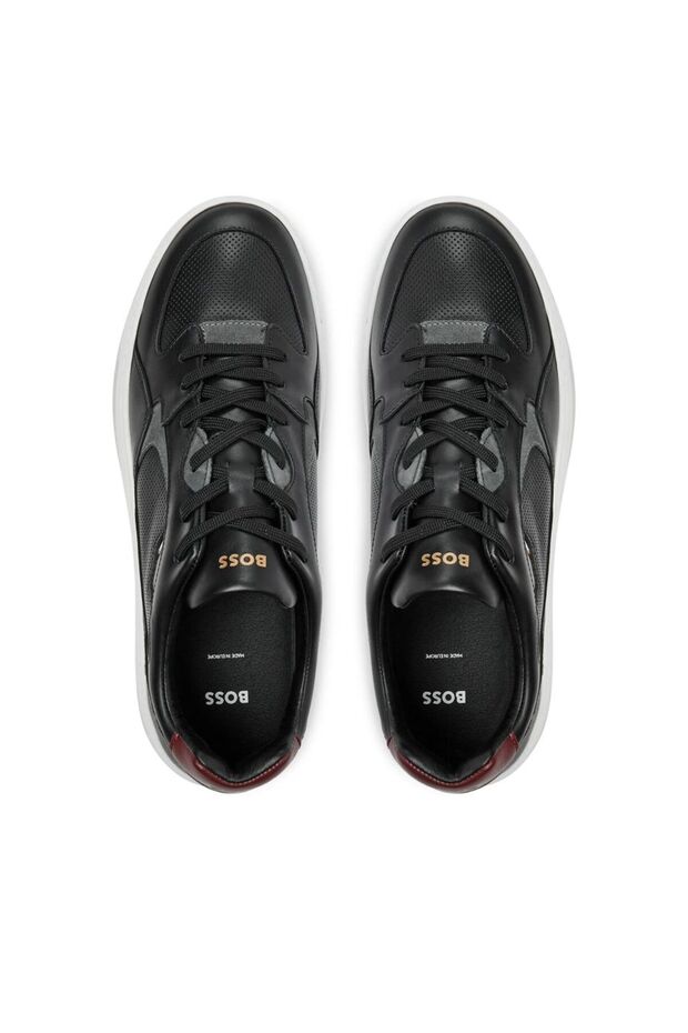 Logolu Deri Sneaker Ayakkabı Erkek AYAKKABI 50522917 006 - 5