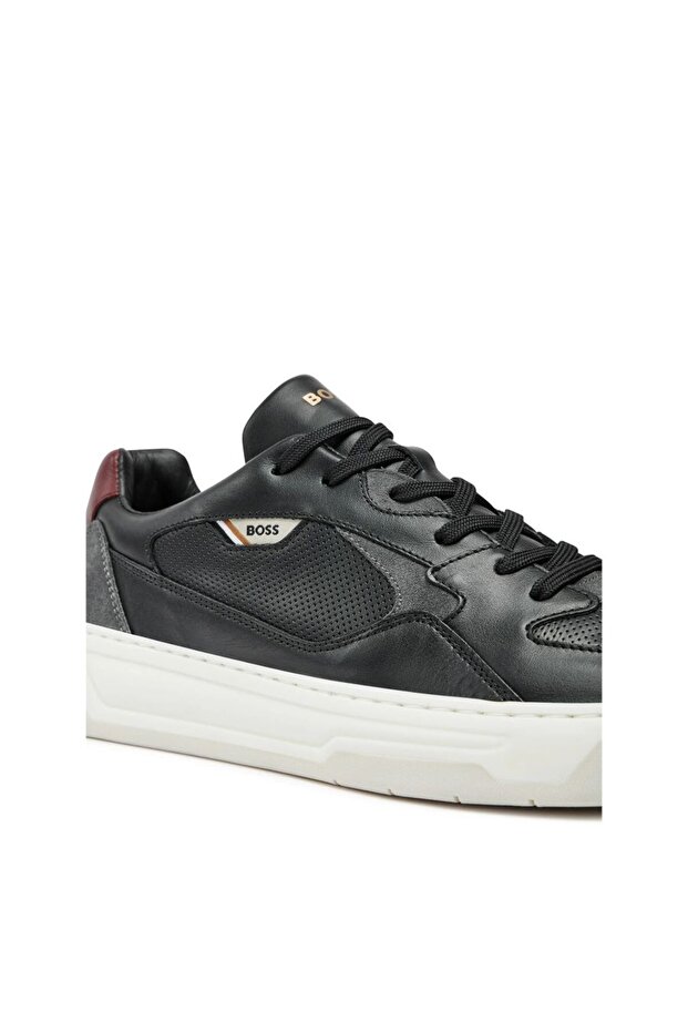 Logolu Deri Sneaker Ayakkabı Erkek AYAKKABI 50522917 006 - 6