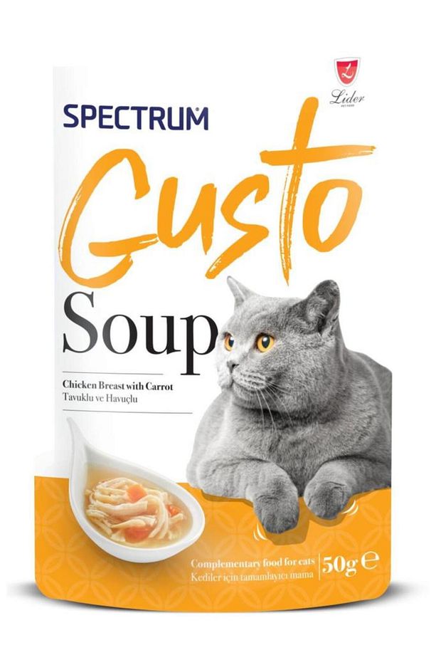 Gusto Tavuklu Ve Havuçlu Kedi Çorbası 50 gr - 1