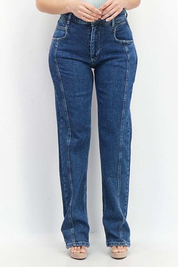 Women Regular Fit Solid Stretchable Denim, Blue