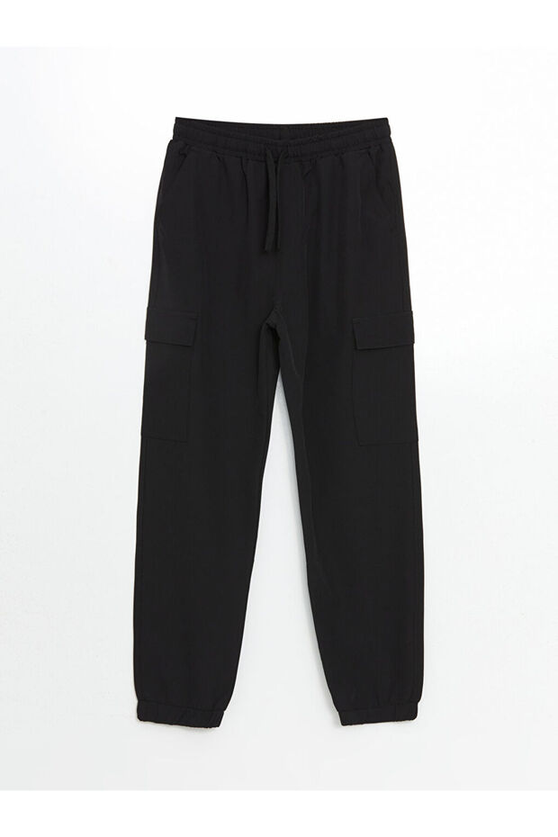 LCW Boy's Cargo Jogger Pants with Elastic Waist