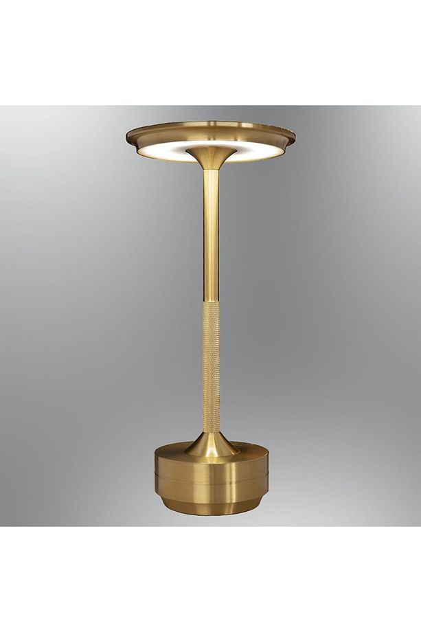 3016-03 Dumbbell Taşınabilir Masa Lambası Sarı - 1