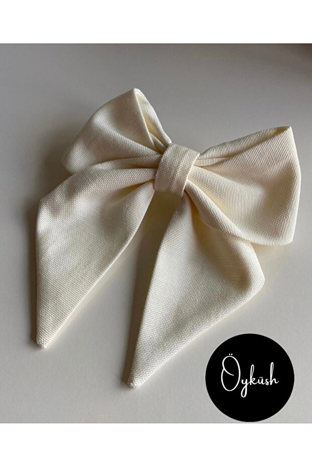 Off White Henna/Bride Bachelorette Barrette - Hair Clip / Eid Barrette