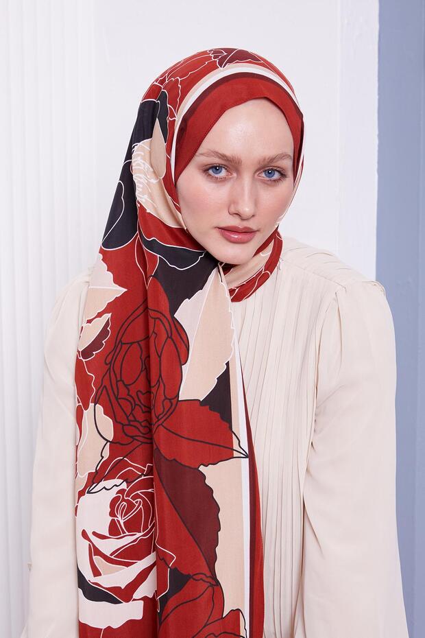 شال ملكي بنمط زهرة البلاط - 4