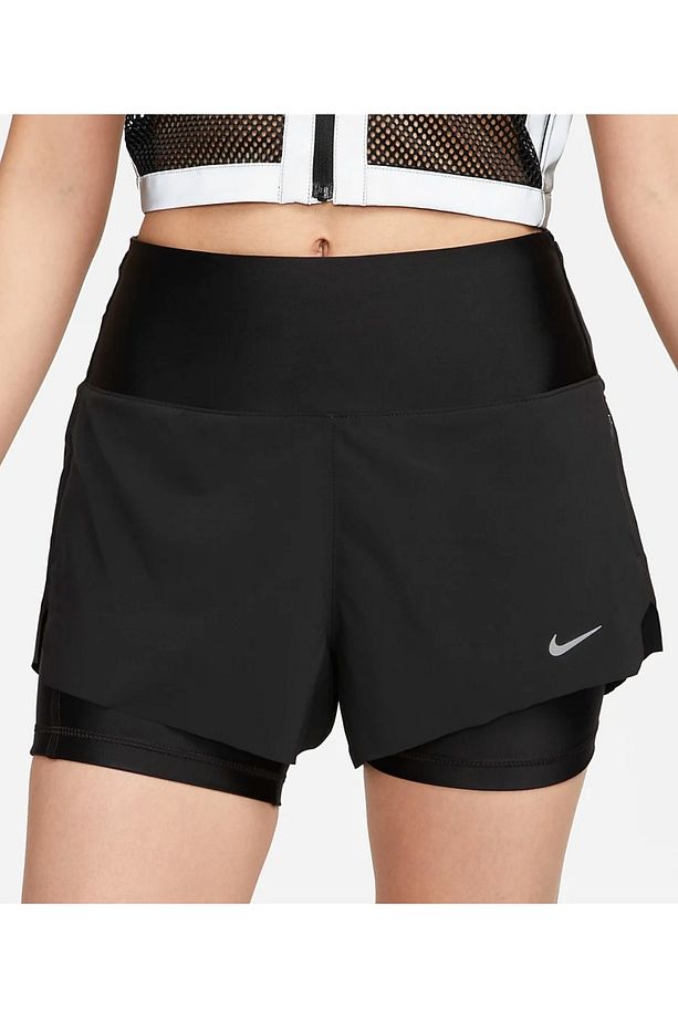 Dri-Fit Swift Mid-Rise 2-in-1 Running Kadın taytlı Şort DX1029-010 ASLAN SPORT - 1