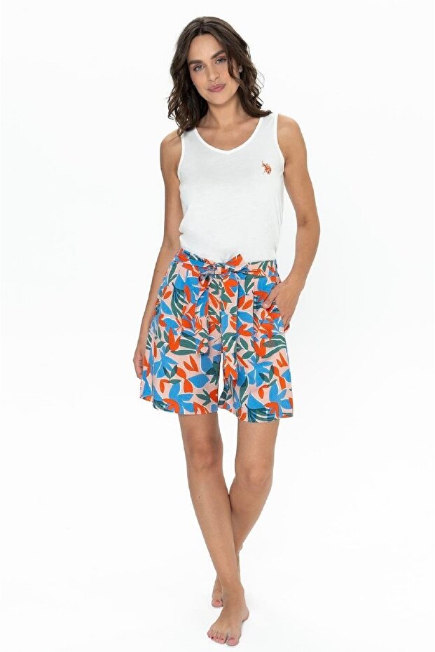 Cotton, Thick Strap, Pocket, Women'S, Tank Top & Shorts Set