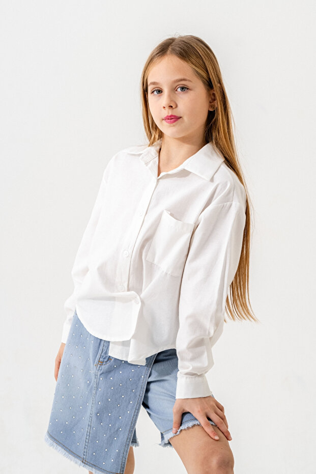 Kız Çocuk Basic Gömlek 3156 - 3