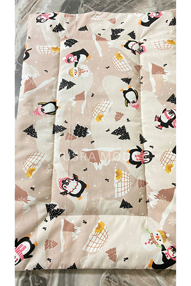 بساط تغيير/عربة أطفال قابل للطي بنمط البطريق - 2