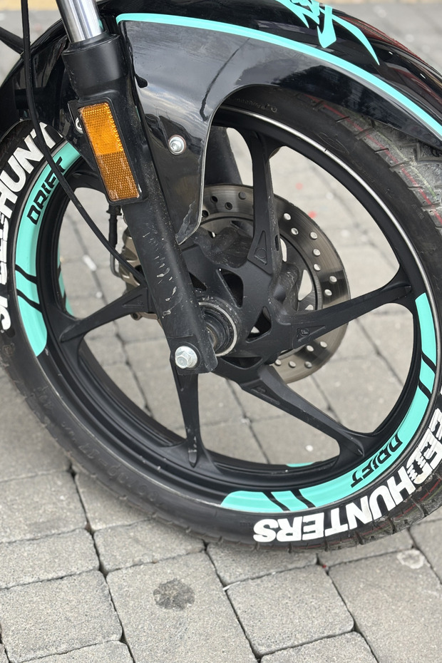 Mint Green Rim Stripe Sticker Sticker Set for Mondial Drift-L (8 Pieces)