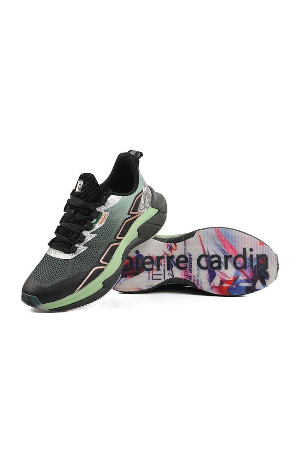 Siyah Yeşil Memory Foam Hafif Erkek Spor Ayakkabı PCI-11052 M - 4