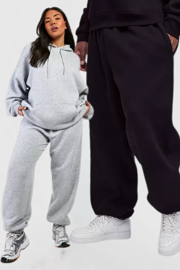Plus Size Sweatpants Loose Fit Oversize Elastic Leg Baggy Sweatpants