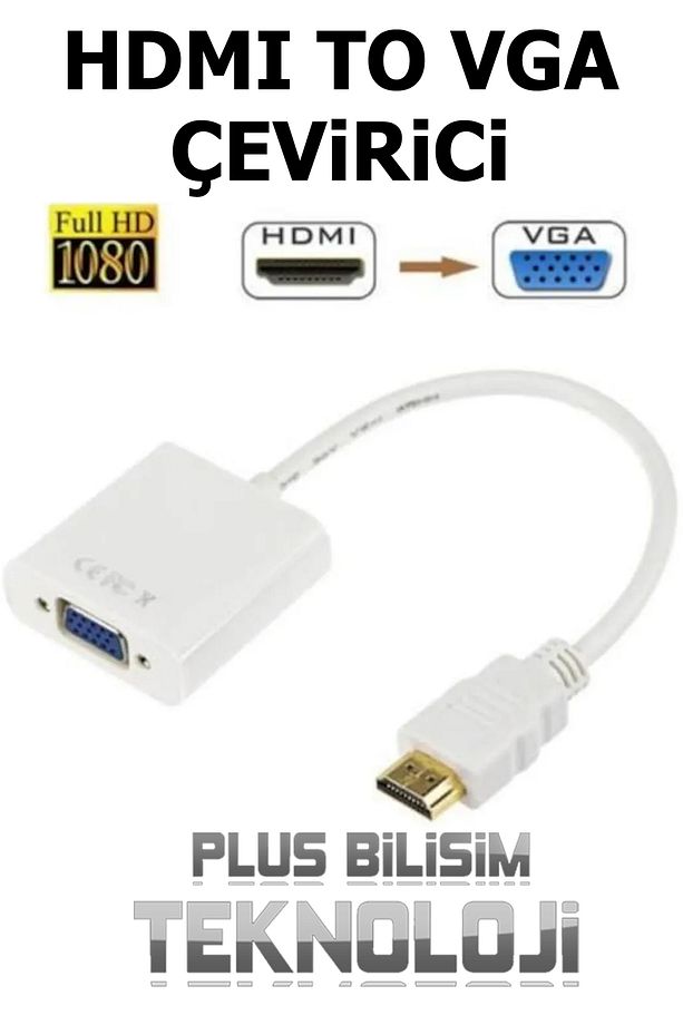 Hdmi To Vga Dönüştürücü Çevirici Oem - 1