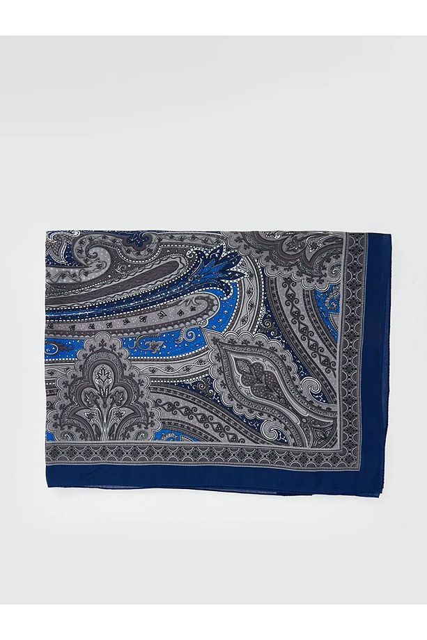 LCW Modest Gri Desenli Kadın Vual Şal - 3