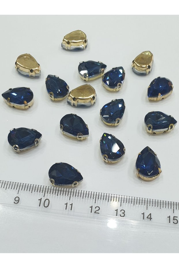 Cased Stone - Damla Navy Blue 10*14mm (50Ad)