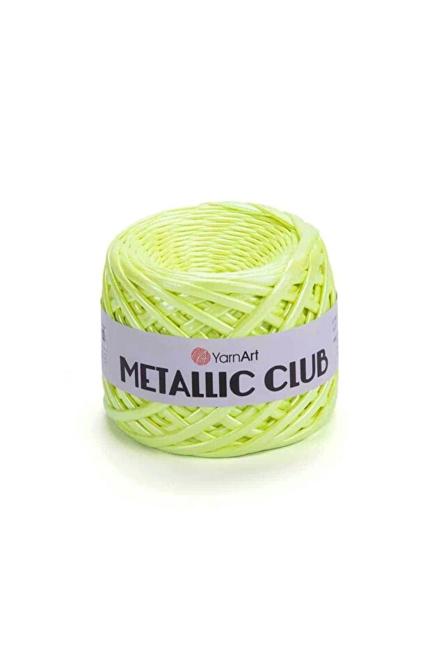 Phosphorescent Green Knitting Yarn - Metallic Club 8122