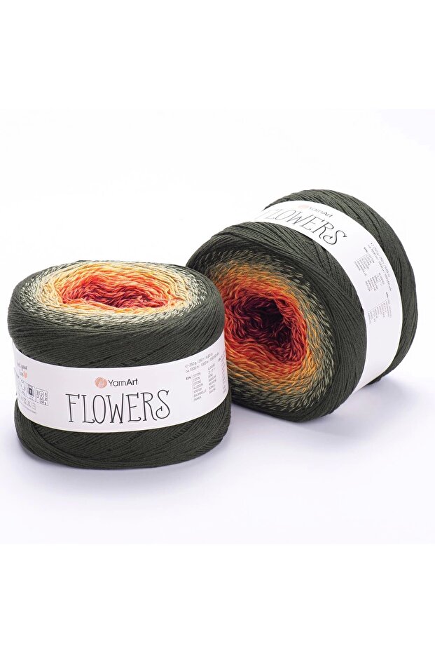 Flowers - Ebruli El Örgü Ipi Ebruli-302 - 1