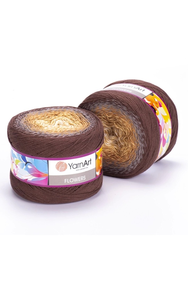 Flowers - Ebruli El Örgü Ipi Ebruli-284 - 1