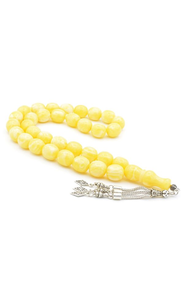 Barrel Cut Giant Size Beirut Drop Amber Rosary