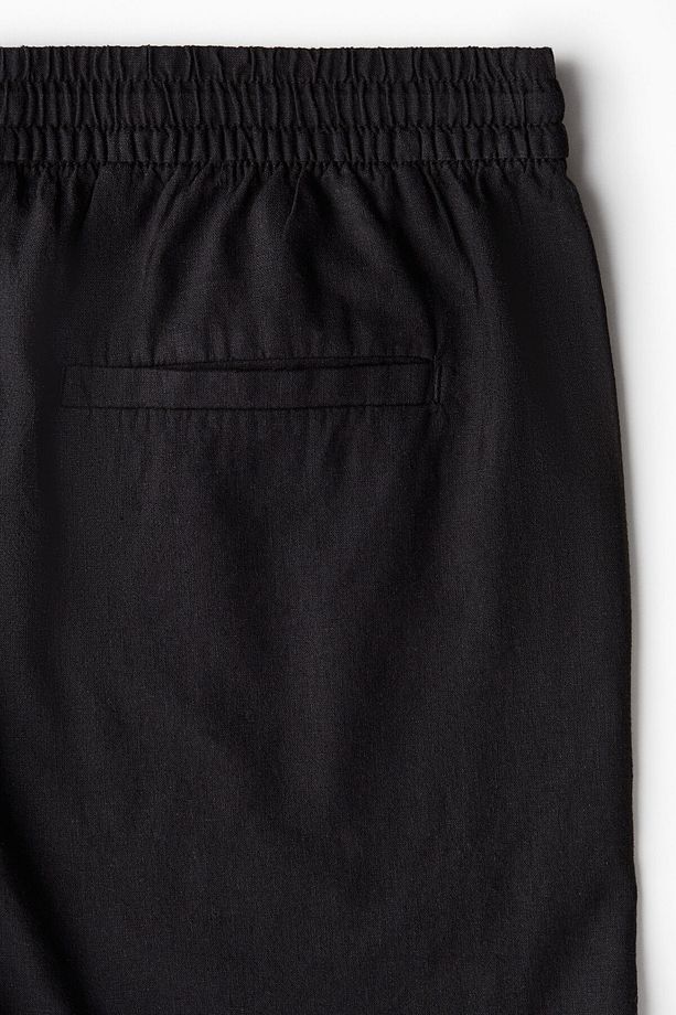 Keten Karışımlı Şort Regular Fit - 4