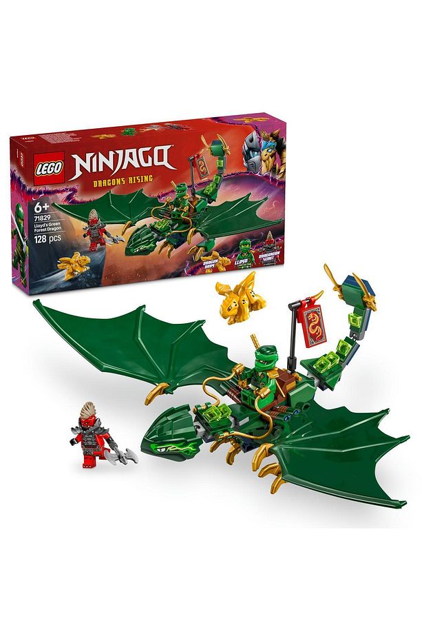 ® NINJAGO® Lloyd'un Yeşil Orman Ejderhası 71829 - 6+ Yaratıcı Oyuncak Yapım Seti (128 Parça) - 1