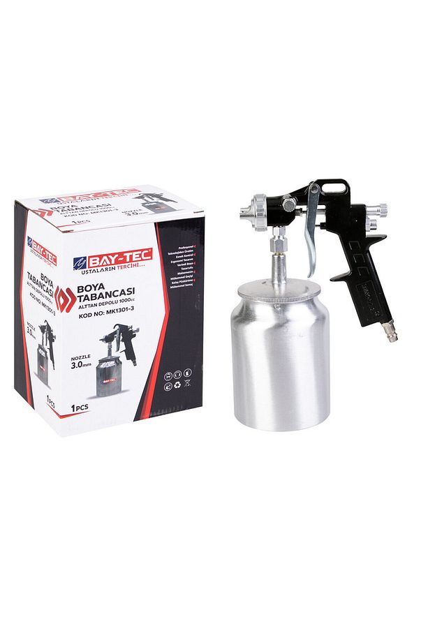 Havalı Boya Tabancası -alttan Depolu -3.0mm Uç -mk1301-3 - 4