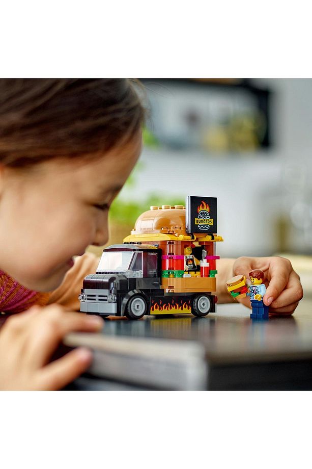 ® City Hamburger Kamyonu 60404  - 5 Yaş ve Üzeri İçin Yapım Seti (194 Parça) - 4
