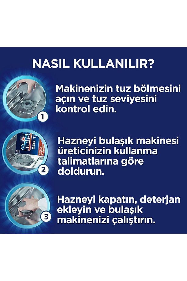 Bulaşık Makinesi  Tuzu  Kireç Kalıntılarına Karşı Koruyucu  1500 Gram 1 Adet - 3