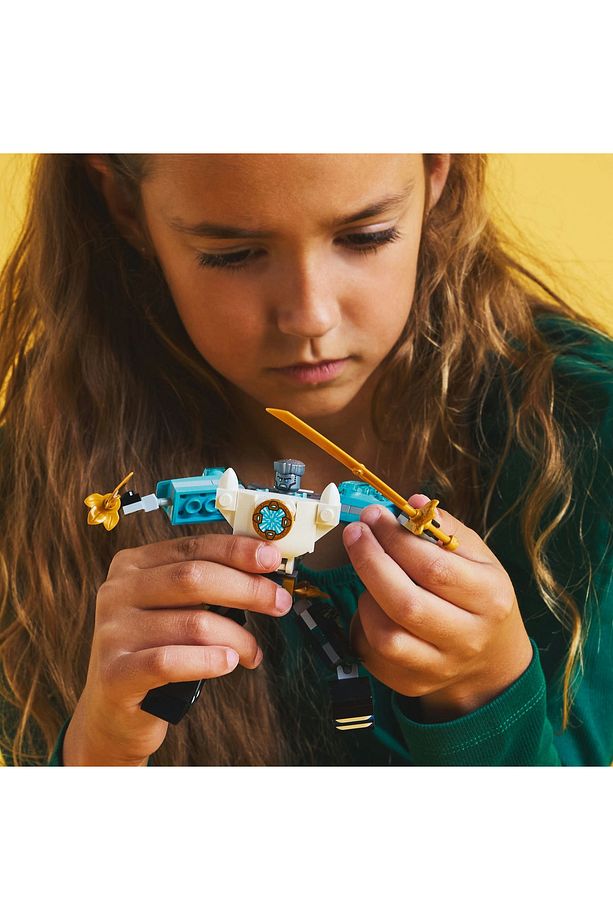 ® NINJAGO® Zane'in Savaş Zırhı Mech’i 71827 - 6+ Yaratıcı Oyuncak Yapım Seti (92 Parça) - 6