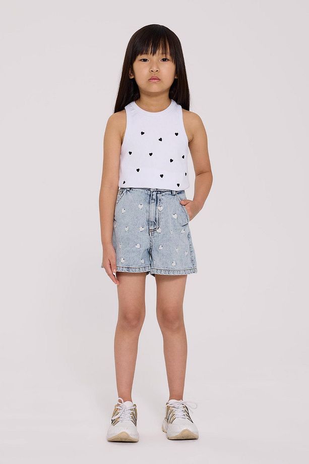 BG Store Kız Çocuk Denim Şort - 1