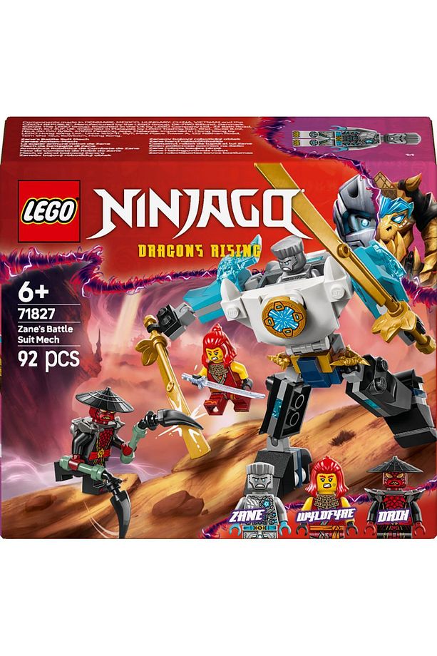 ® NINJAGO® Zane'in Savaş Zırhı Mech’i 71827 - 6+ Yaratıcı Oyuncak Yapım Seti (92 Parça) - 4