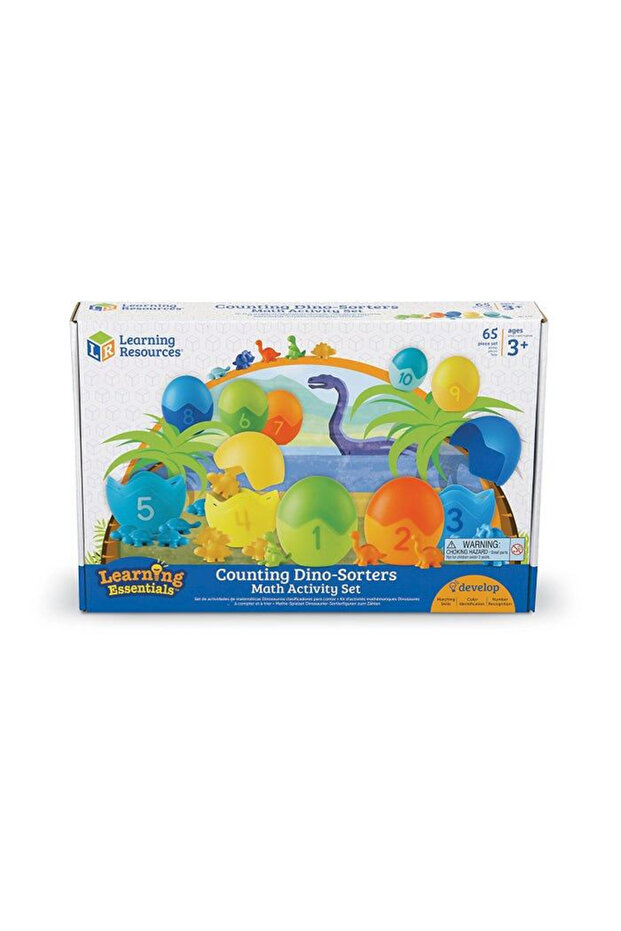 Sorting and counting set - Colorful dinosaurs - 1