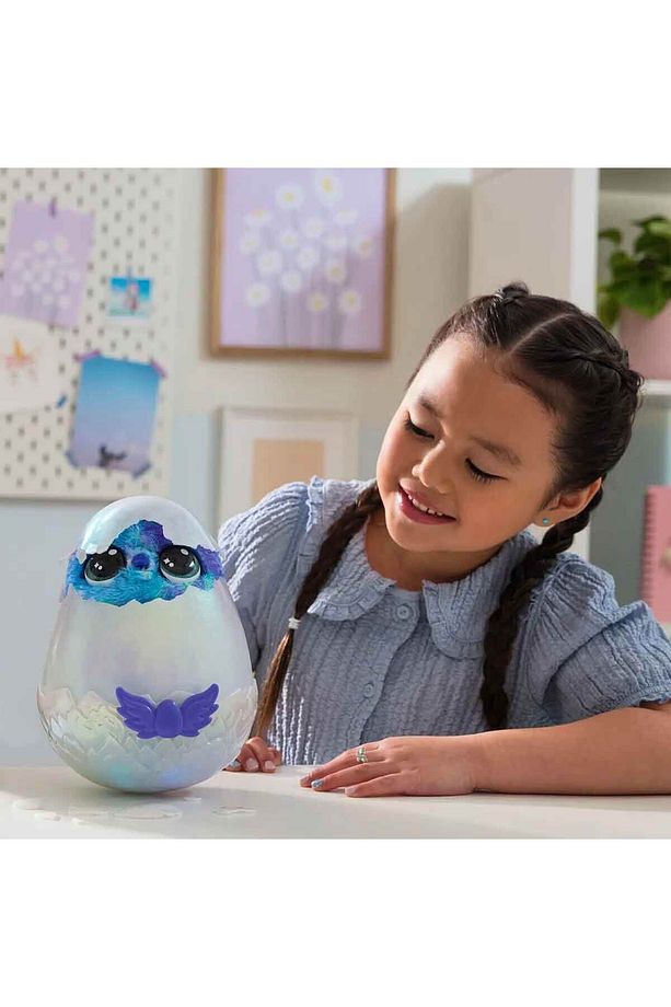Sesli ve Işıklı Hatchimals Alive Mystery Hatch Draggle İnteraktif Peluş Sürpriz Yumurta - 2