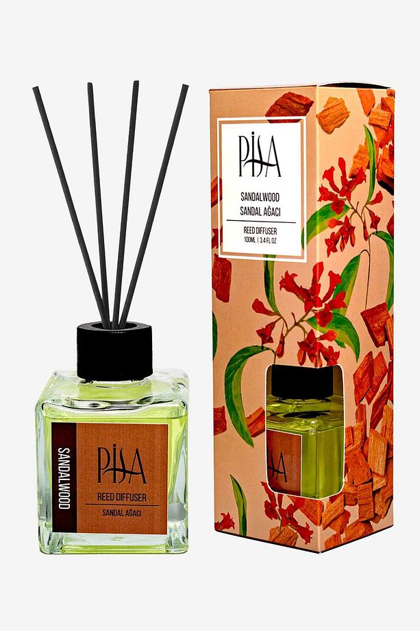 Sandal Ağacı Çubuklu Oda Kokusu Sandalwood Reed Diffuser 100ml - 1