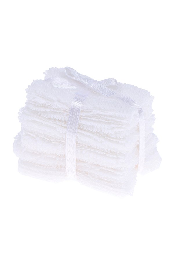 White 1:12 Dollhouse Miniature Towel Model Bathroom Furniture Decor Accessories Toys