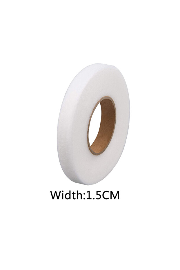 Width 1.5cm 65Yard Fabric Fusing Tape Adhesive Iron on Hem Tape Double-side Interlining For Pants Cu