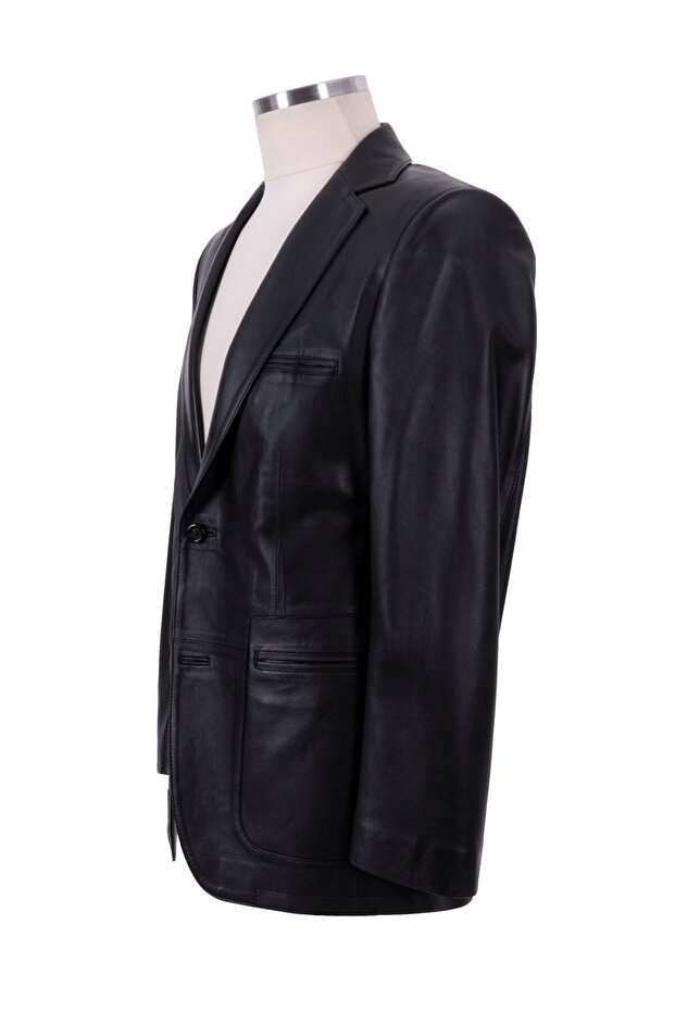 Deri Blazer Ceket - 2