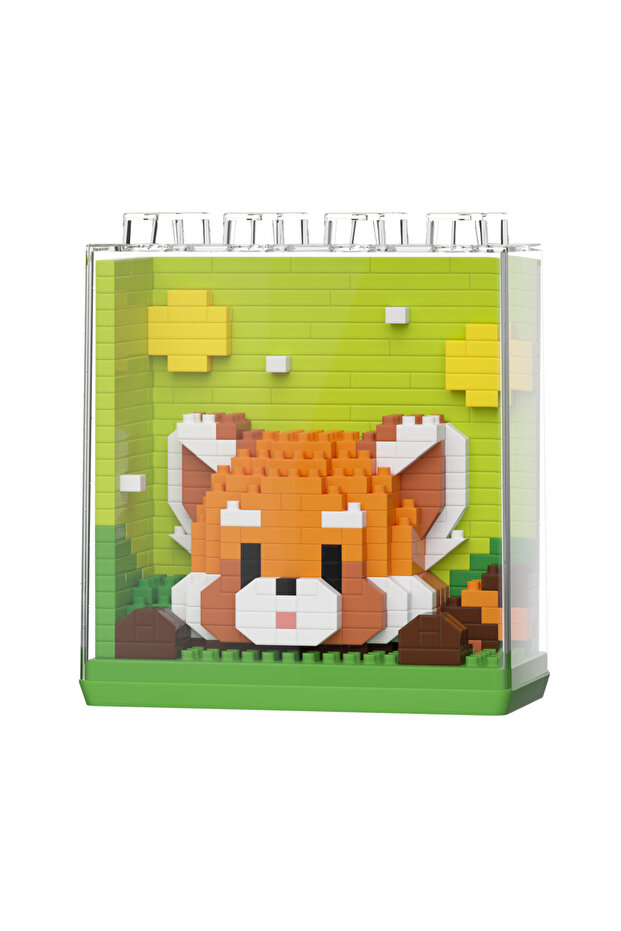 WITH BOX NO.90 347PCS HUIQIBAO Cute Animal Micro Panda Model Building Block Kids Mini Pets With Disp