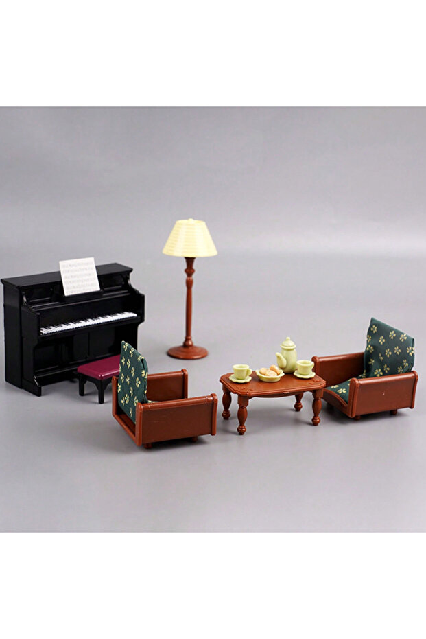 D15 1:12 Miniature Furniture Forest Family Simulation Scene Model Kit Variou Scene Combination Set D