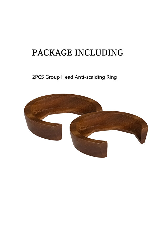 2PCS Walnut Ring Coffee Machine Groud Head Part Rings Brew Head Cover Anti Scald Resin For E61 ROCK