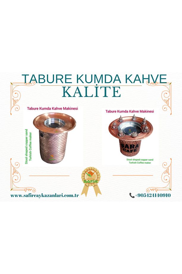 Safir Tabure Kumda Kahve Makinesi Yüksek Boy Kumda Kahve Makinesi Safir Kumda Kahve Cihazı - 4
