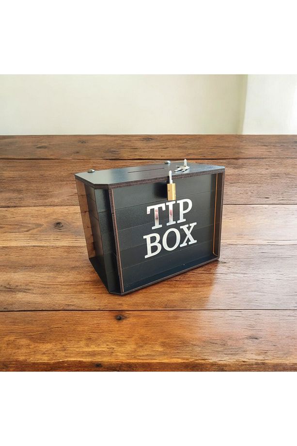 Kumbara - Parabox Ahşap Tip Box (SİYAH) - 4