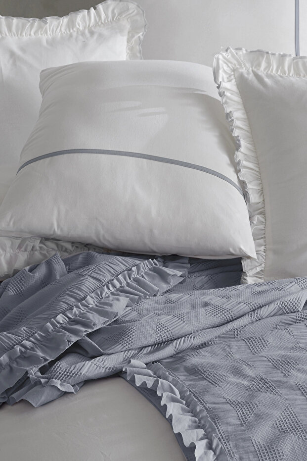 مجموعة الزفاف بيكيه الكشكشة الرمادية - 2