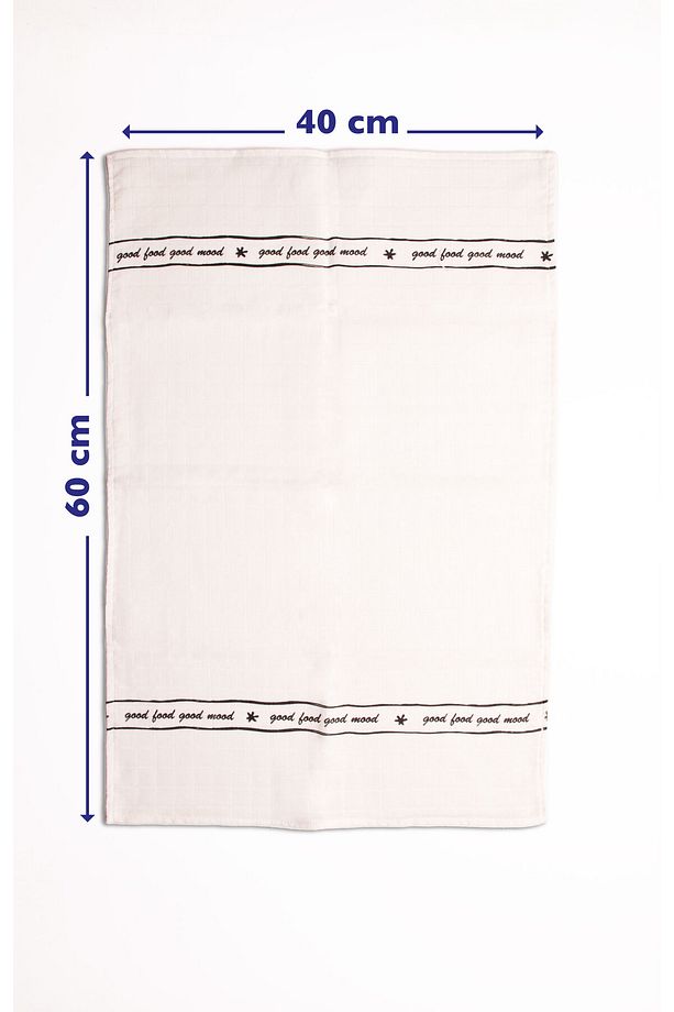 Mood Desenli %100 Müslin -pamuk Mutfak Bezi Kurulama Bezi Ve Bebek Omuz Bezi (3'LÜ SET) - 2
