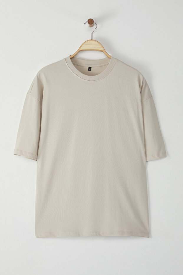 Taş Oversize/Geniş Kesim %100 T-Shirt TMNSS22TS0318 - 7