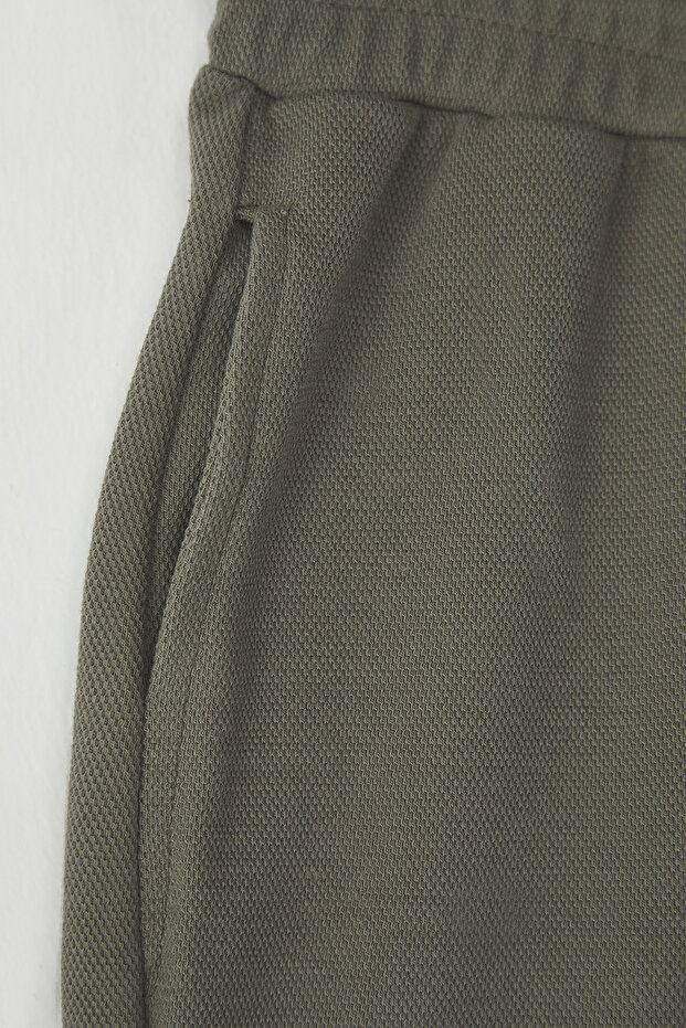 Haki Regular/Normal Kesim Dokulu Şort & Bermuda TMNSS25SR00014 - 7
