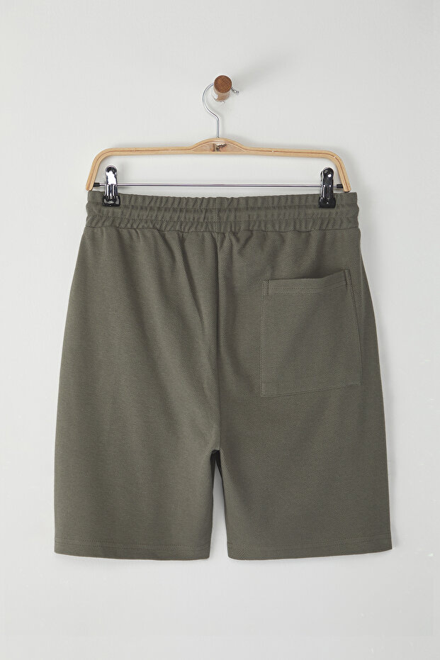 Haki Regular/Normal Kesim Dokulu Şort & Bermuda TMNSS25SR00014 - 8