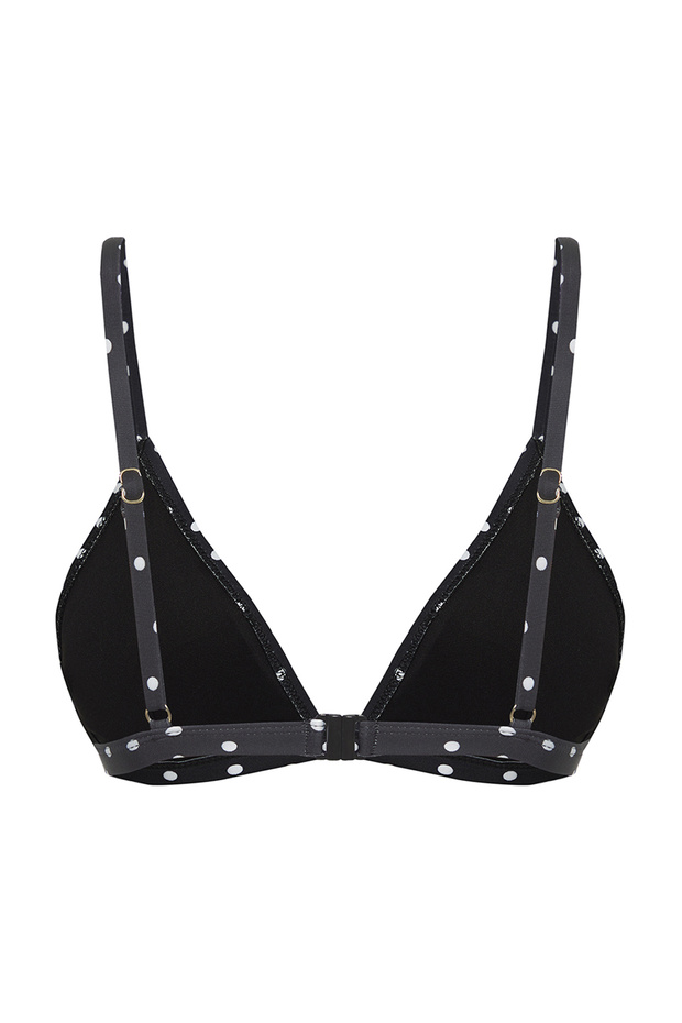 Puantiyeli Üçgen Kaplı Bikini Üstü TBESS20BU0268 - 6
