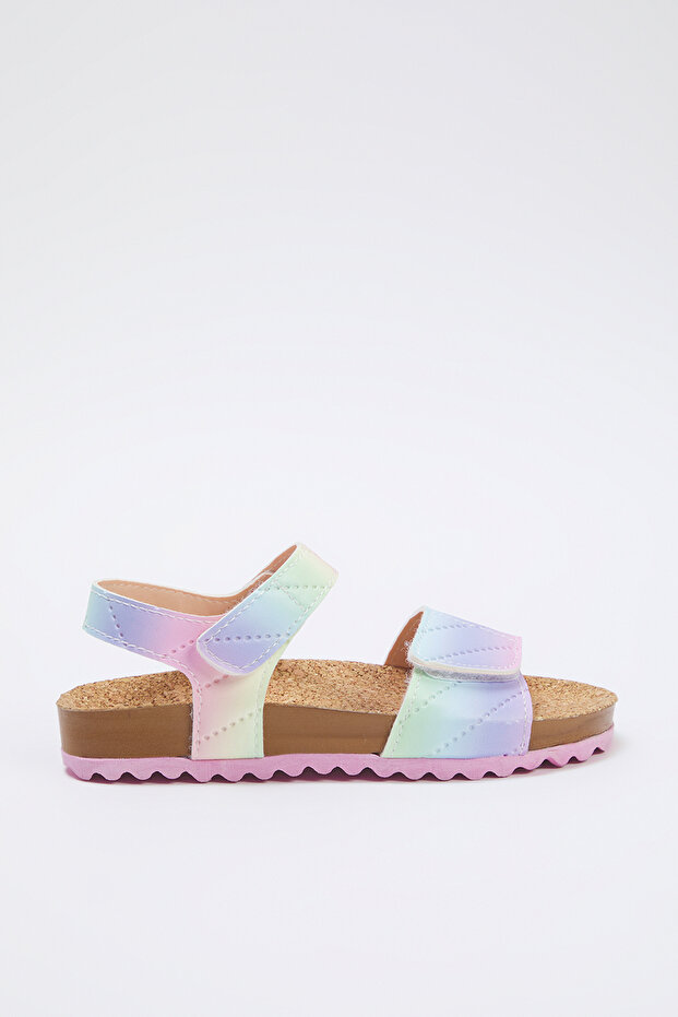 Pembe Cırt Bantlı Küçük Kız Çocuk Kids Sandalet TAKSS25SD00024 - 3