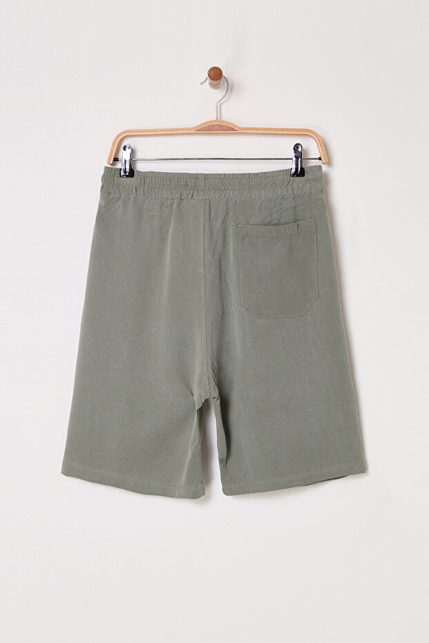 Erkek Haki %100 Modal Yazlık Şort & Bermuda TMNSS25SR00009 - 8