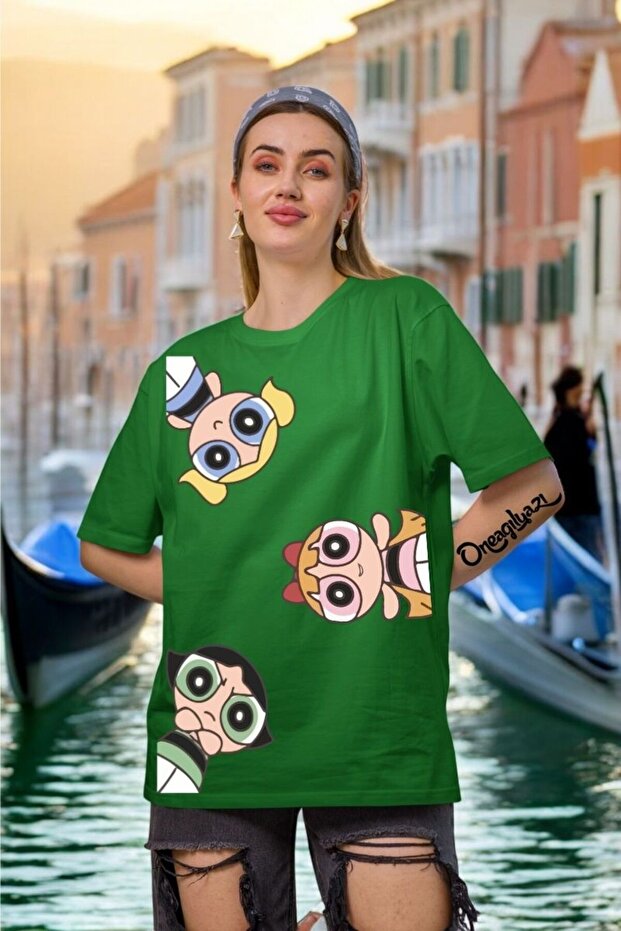 Power Puuf Printed Women's Oversize T-Shirt
